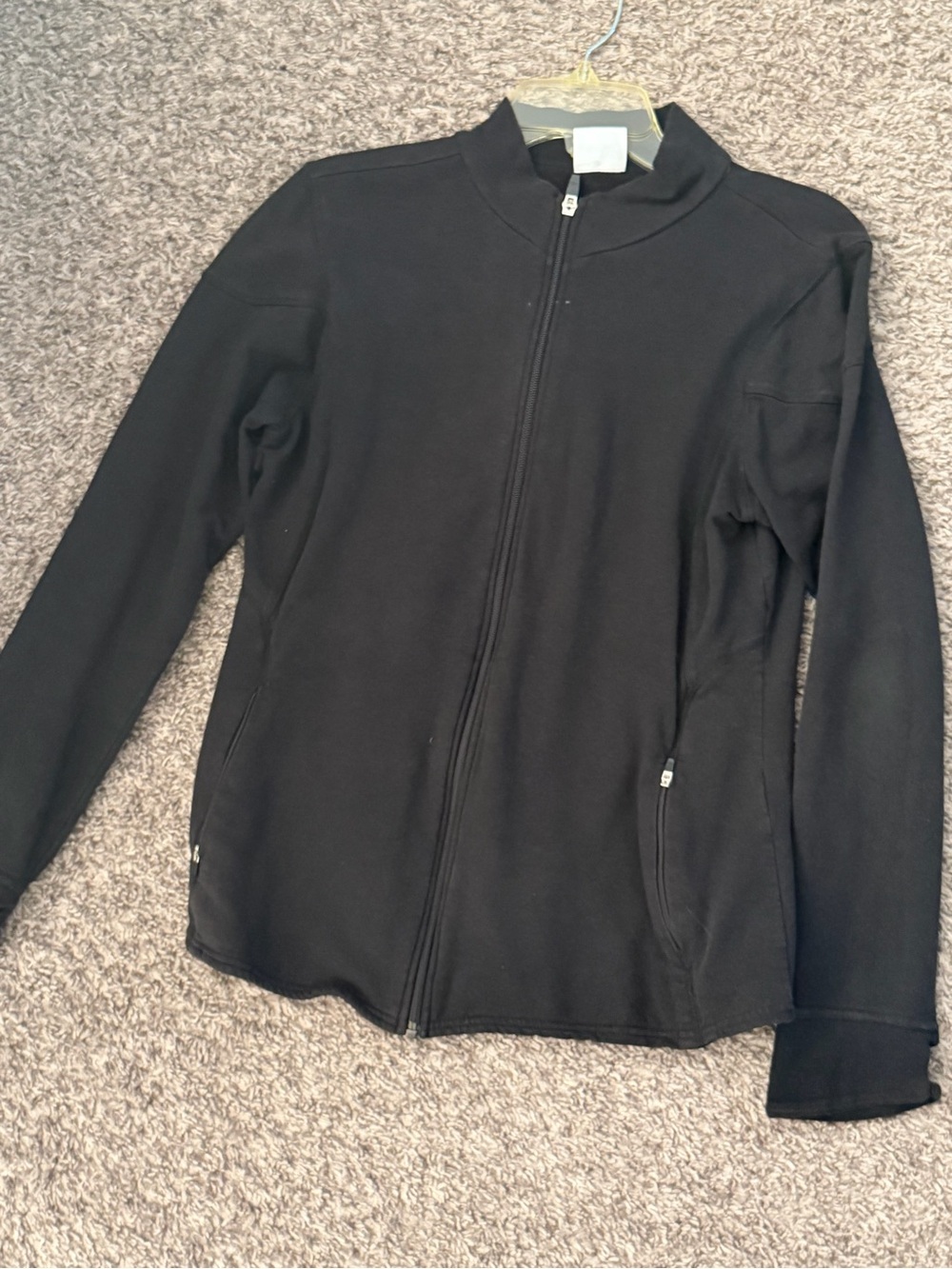 Cariloha Bamboo-Fit Black Jacket with Zip